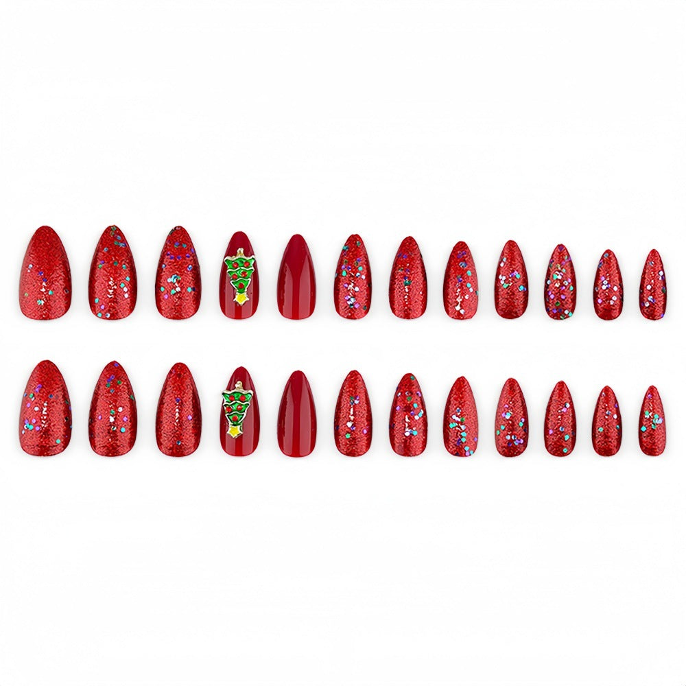 Kunstnägel mit Festlichem Weihnachtsmotiv Brehn