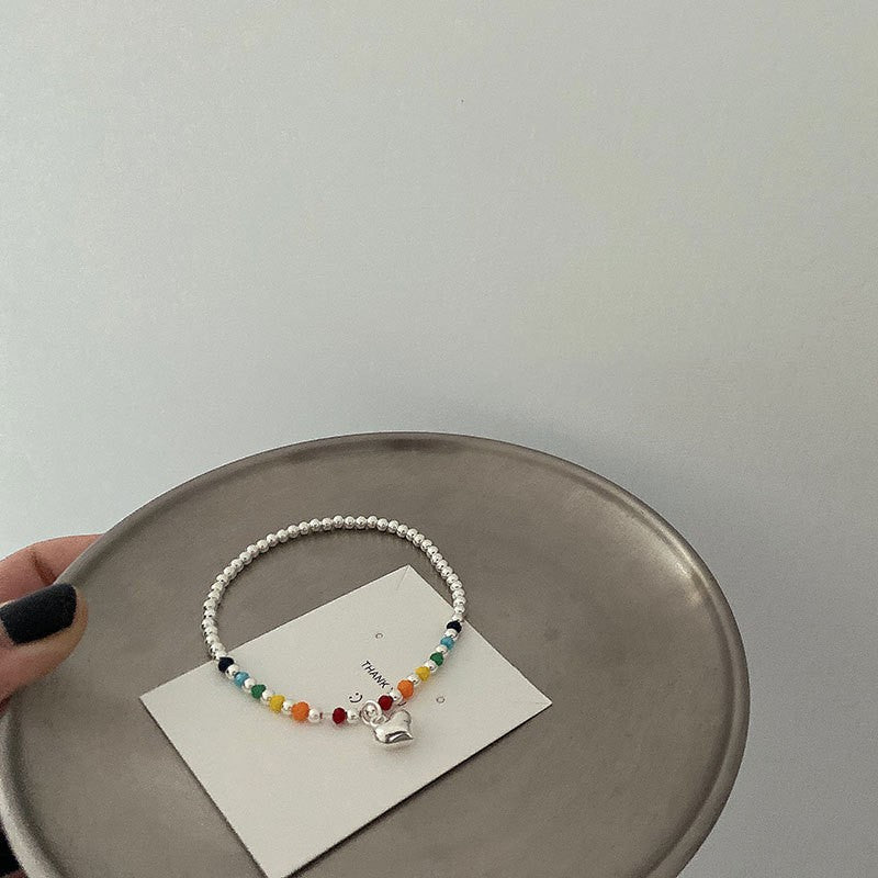 Farbige Charm Perlenarmband Brehn