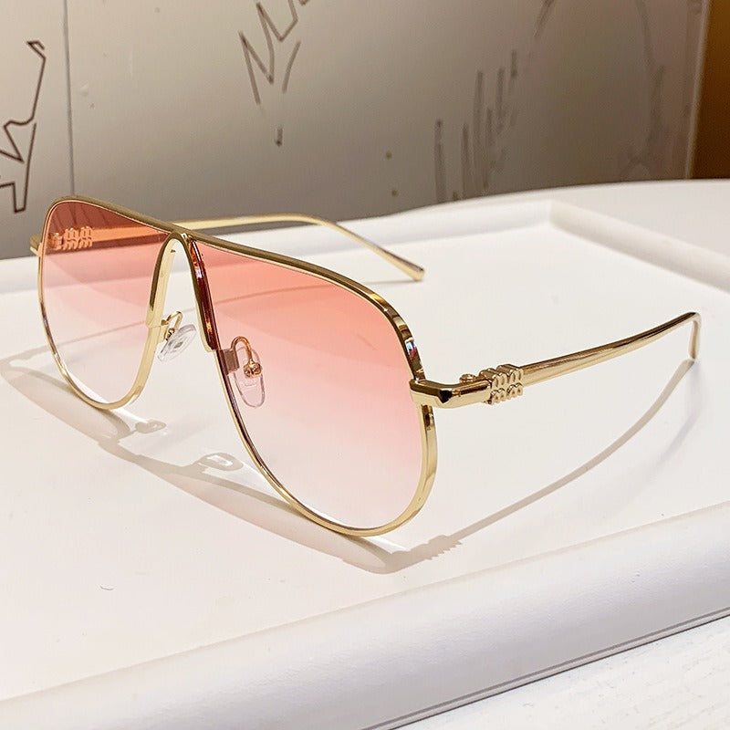 Herren Luxuriöse Übergroße Aviator Sonnenbrille Brehn