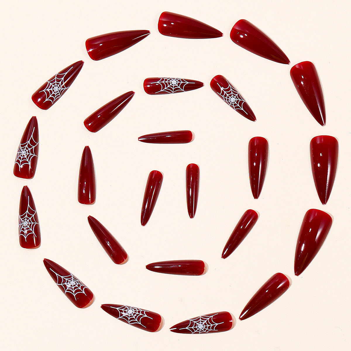Halloween-Themen Stiletto Nagelkunst Extensions Brehn