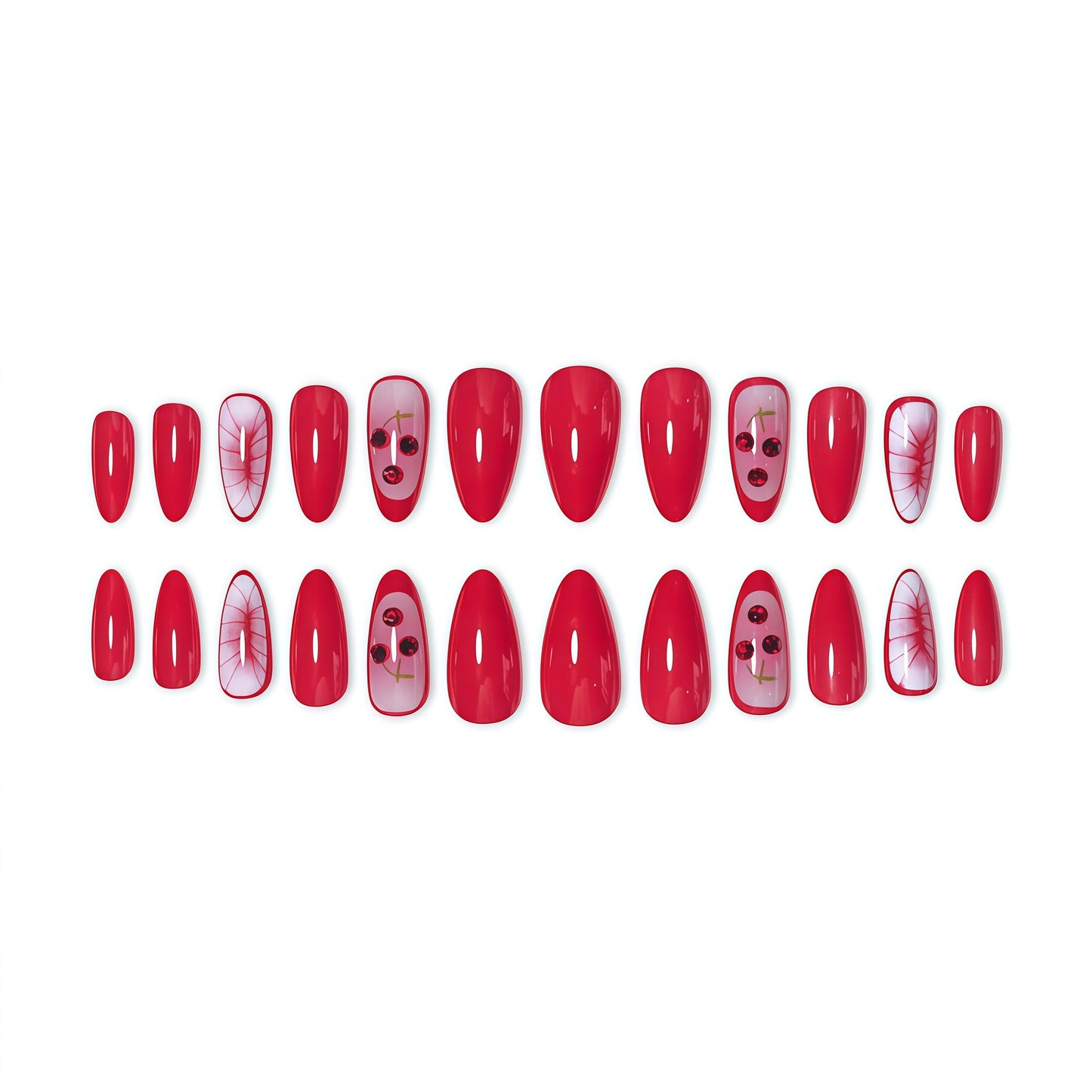 Kreative Cherry Nagelkunst Verlängerungen Brehn