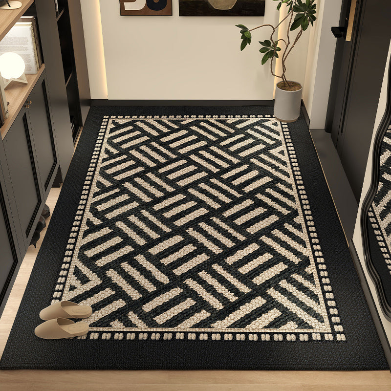 Moderner geometrischer Muster-Bereichsteppich