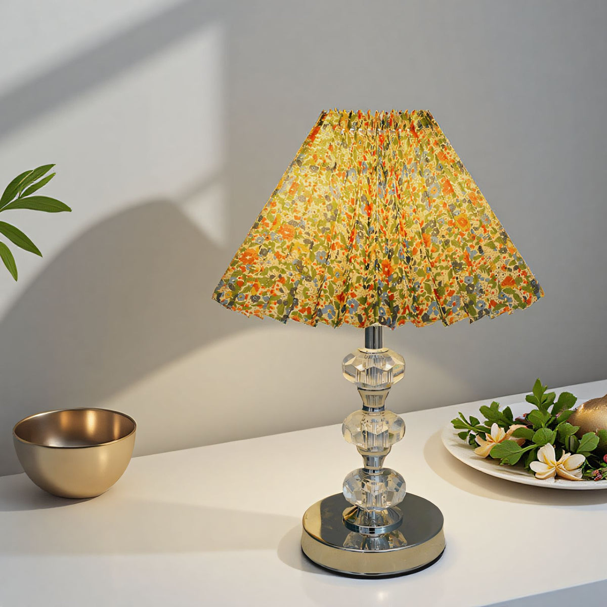 Elegante Kristall Tischlampe