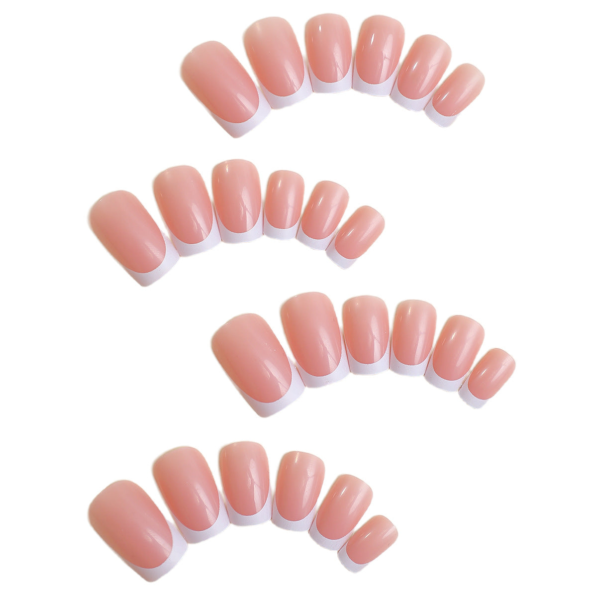 Press-On French Tip Nagelset Brehn