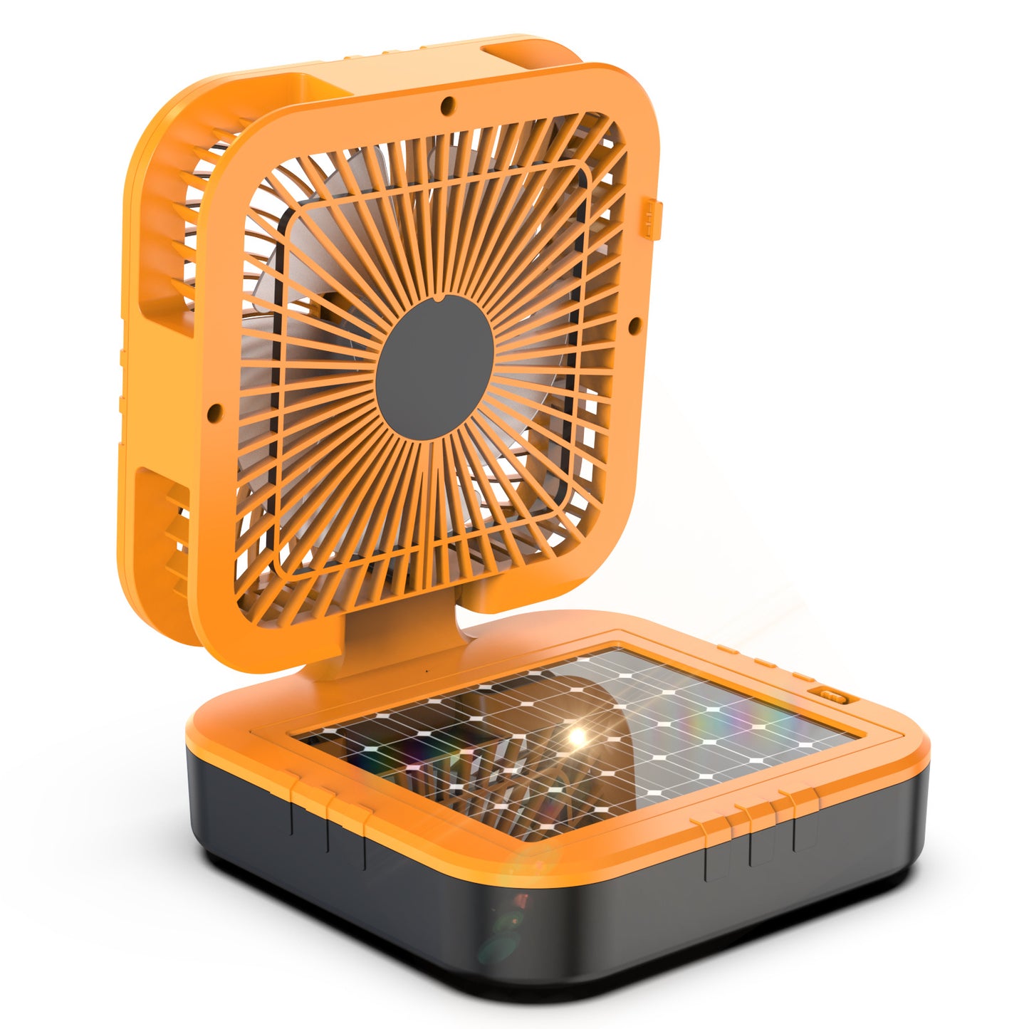Damen Tragbarer Campingventilator mit LED-Beleuchtung und USB-Anschluss Brehn