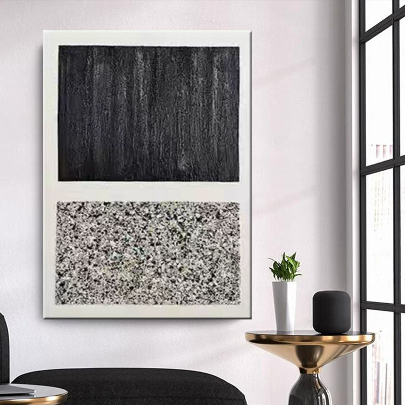 Abstrakte Leinwand Wandkunst mit strukturierten Details