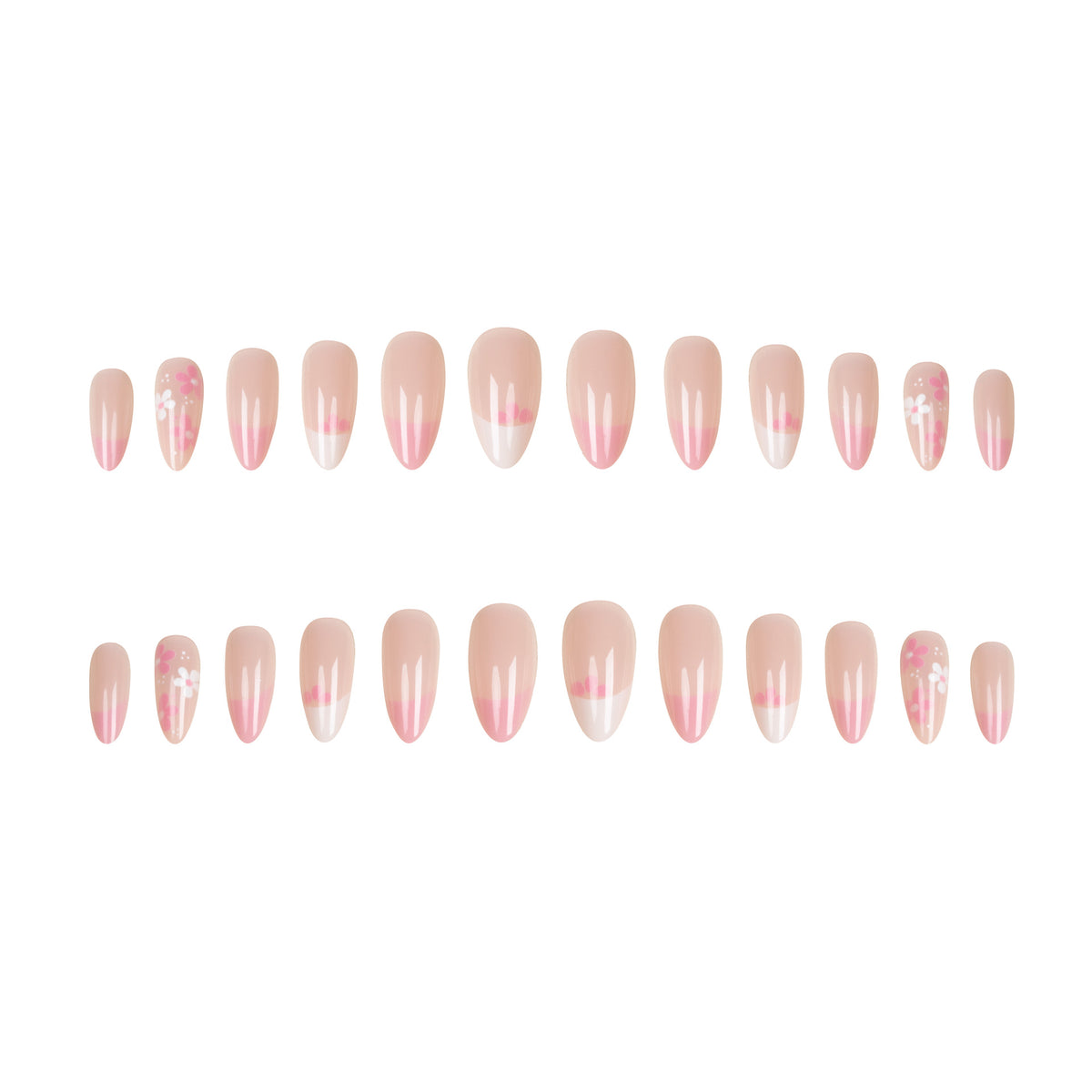 Künstlerische florale Nagelspitzen
