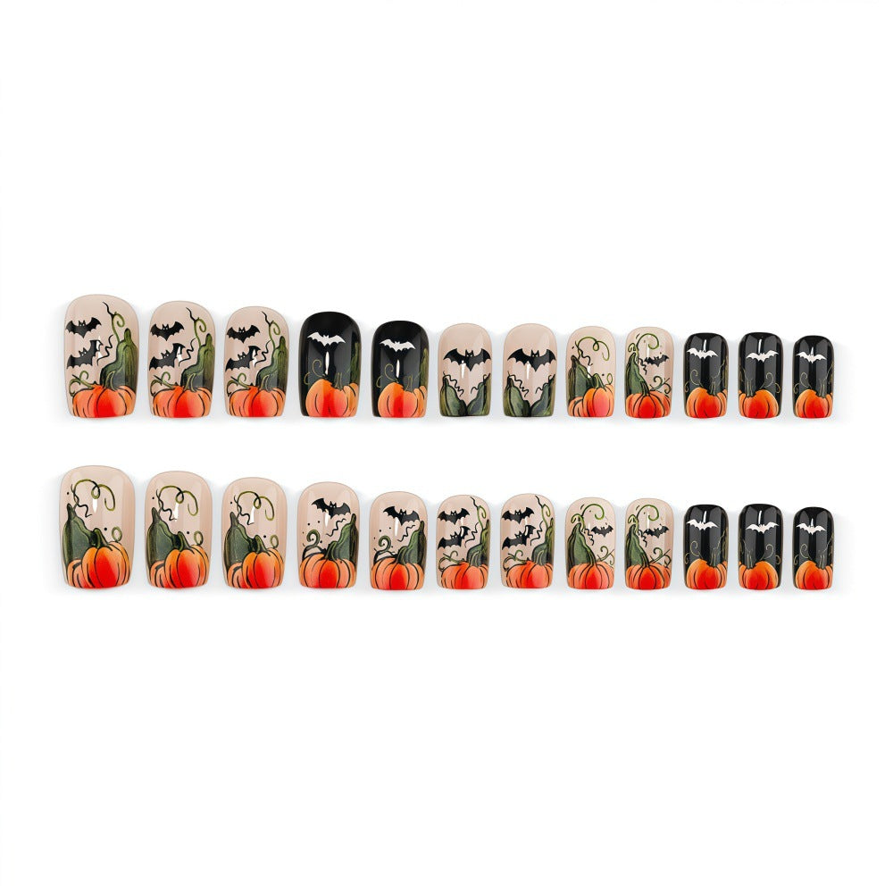 Kunstnagelset mit Halloween-Motiv Brehn