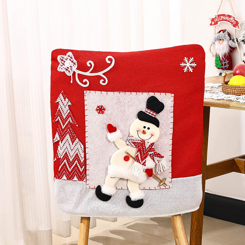Festliche Stuhlüberzüge mit Weihnachtsmotiv Brehn