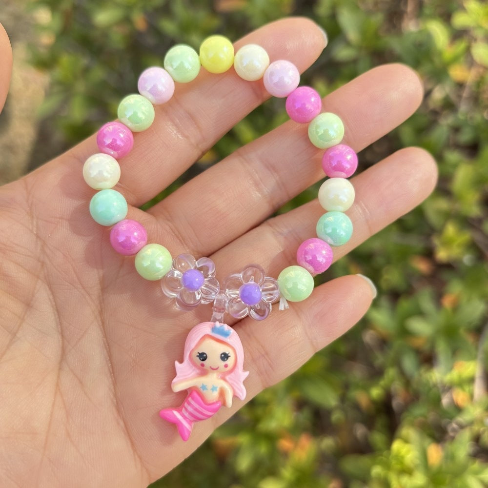 Buntes Armband mit Blumenanhängern Brehn