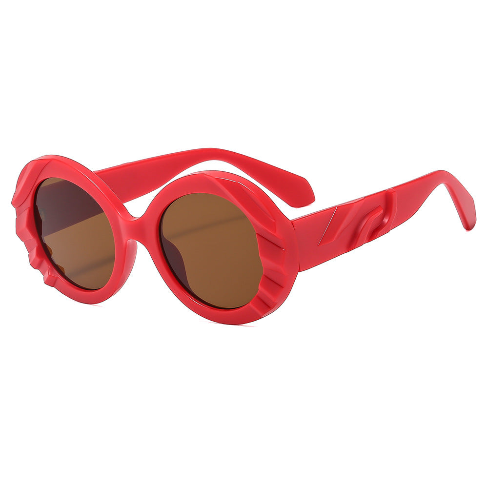 Damen Sonnenbrille mit einzigartigem, strukturiertem Rahmen und schützenden Gläsern Brehn