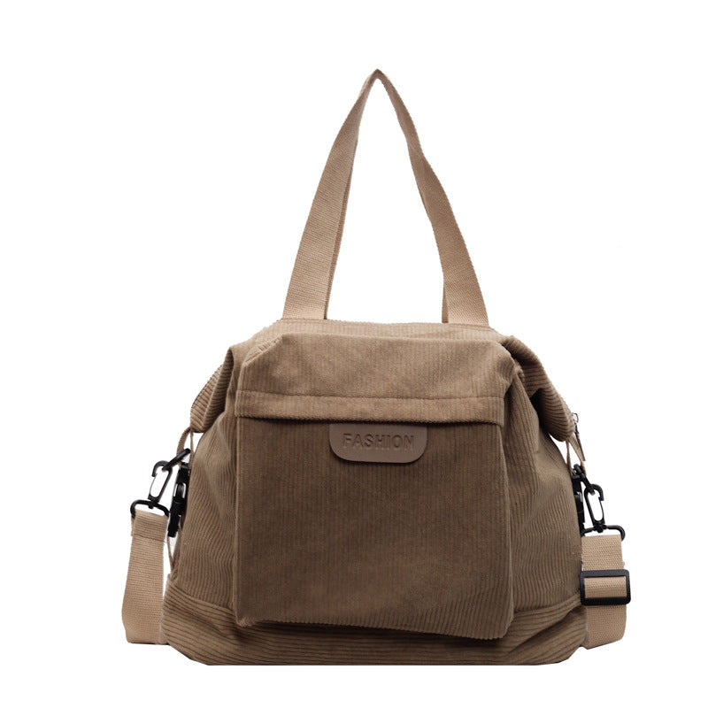 Corduroy Casual Schultertasche Brehn