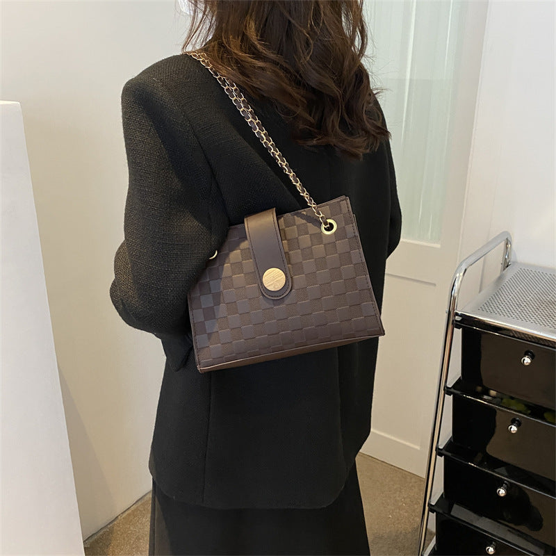 Texturierte Kunstleder-Handtasche