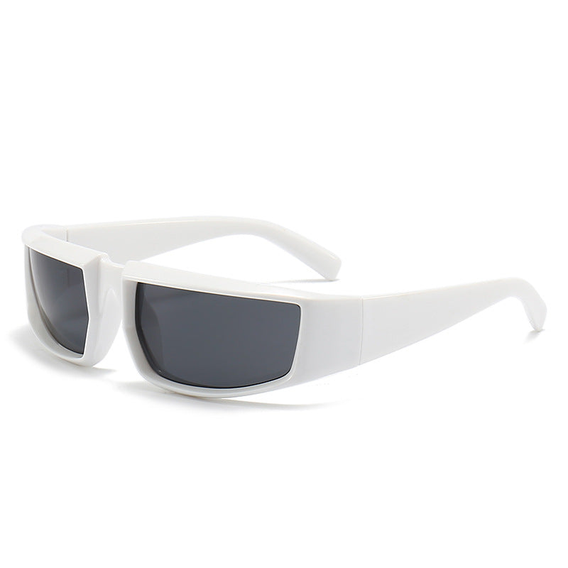 Damen stylische Sonnenbrille im futuristischen Design Brehn