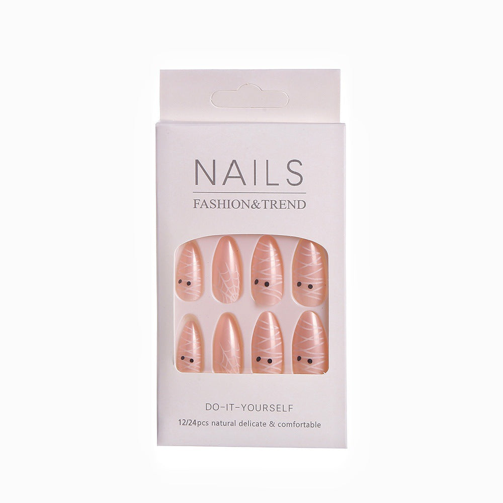 Saisonale thematisierte Press-On Nagelset Brehn