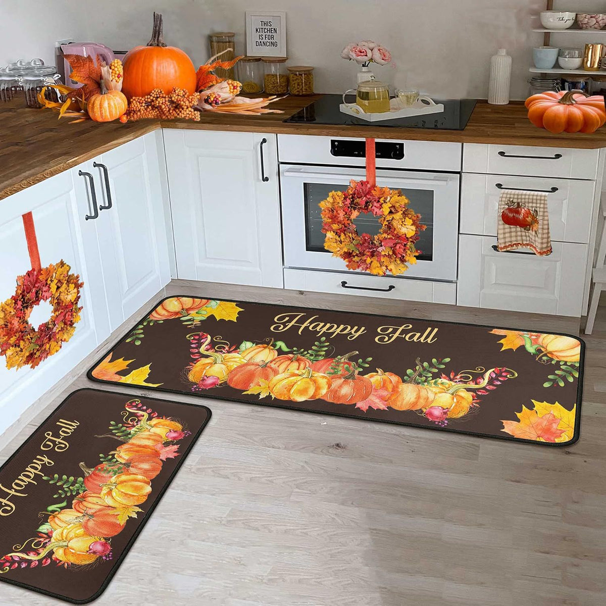 Herbstthema dekorative Matte