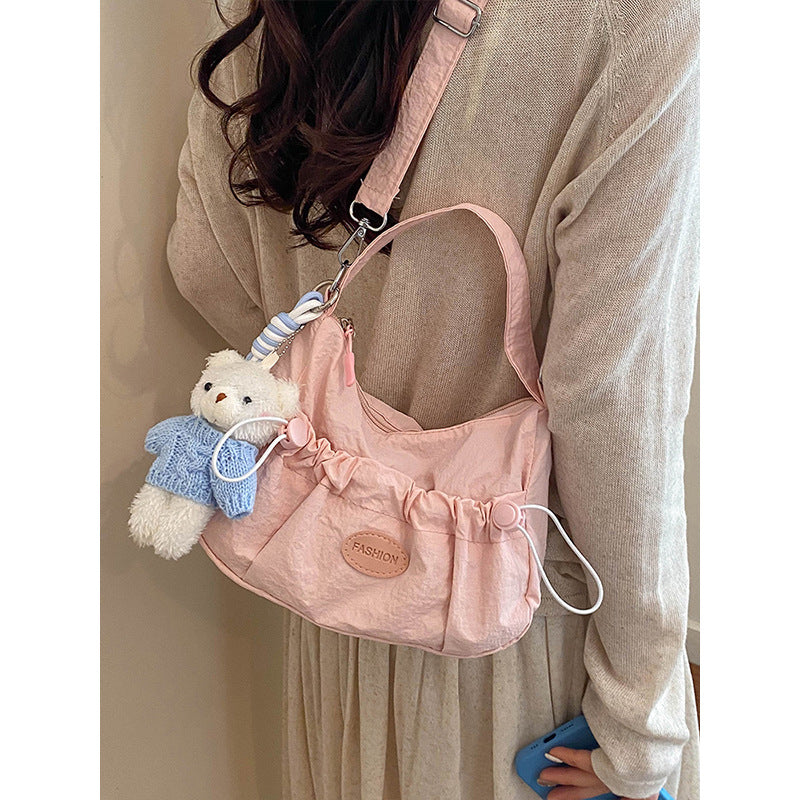 Lässige Raffung Umhängetasche