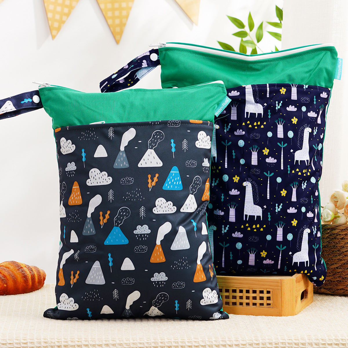 Wiederverwendbare Wickeltasche Brehn