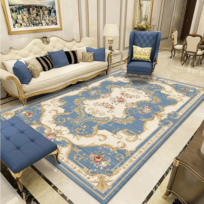 Eleganter floraler gewebter Teppich