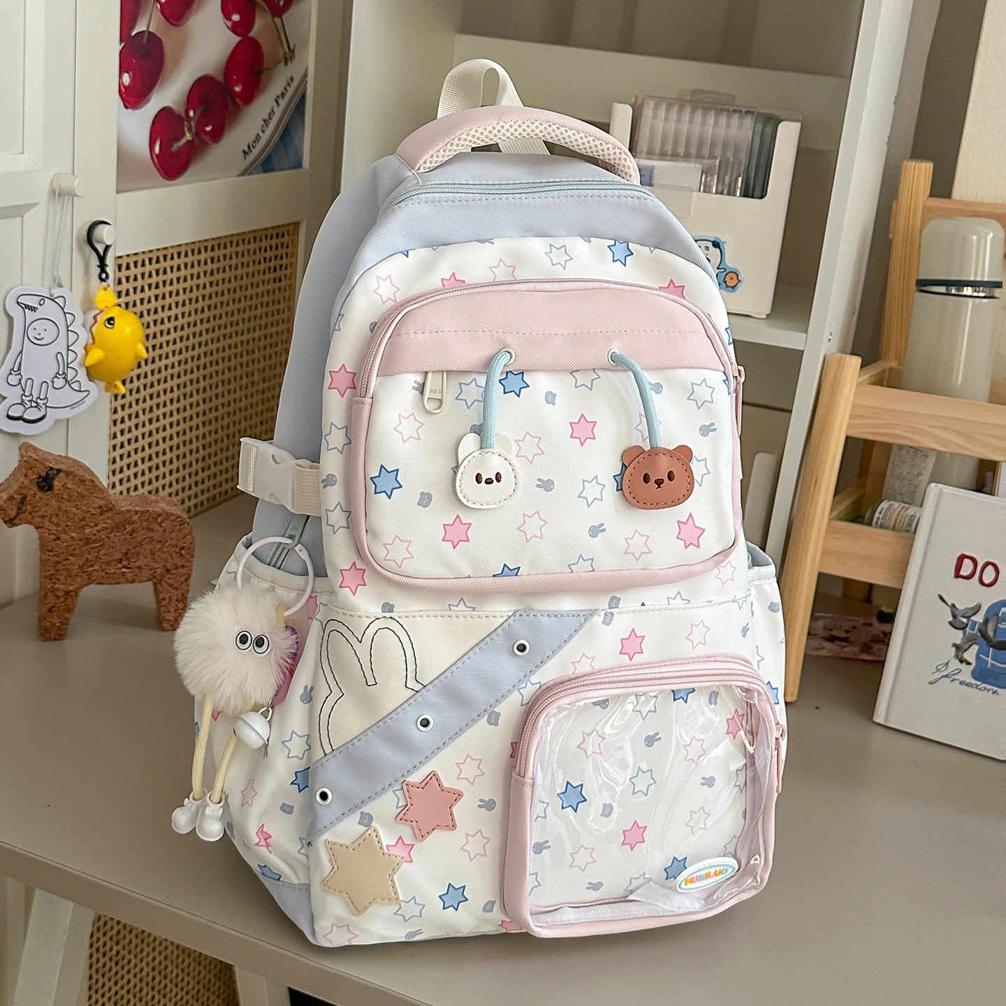 Kinder Spaß Charakter Design Multi-Taschen Schulranzen