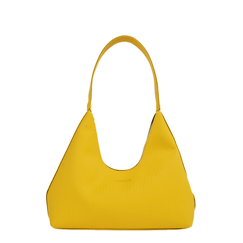 WoTexturiertes geripptes Hobo-Handtasche Brehn