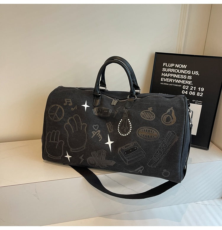 Fun gemusterte Wochenend-Duffle-Tasche Brehn