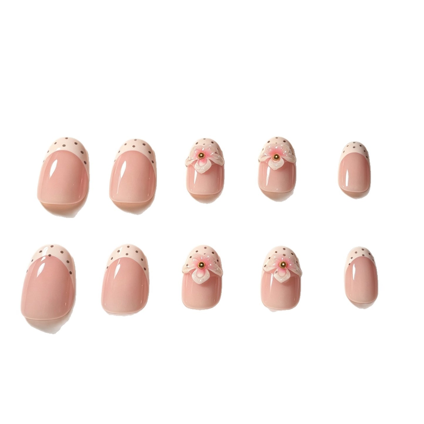 Floral Detailing Press-On Nail Art Brehn