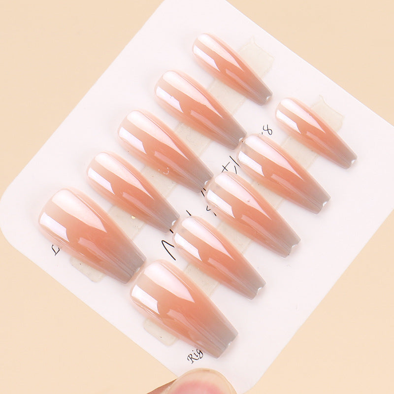 Künstlerische Ombre Stiletto Press-On Nägel Brehn