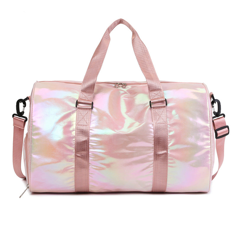Iridescent Reis-Duffel Tasche