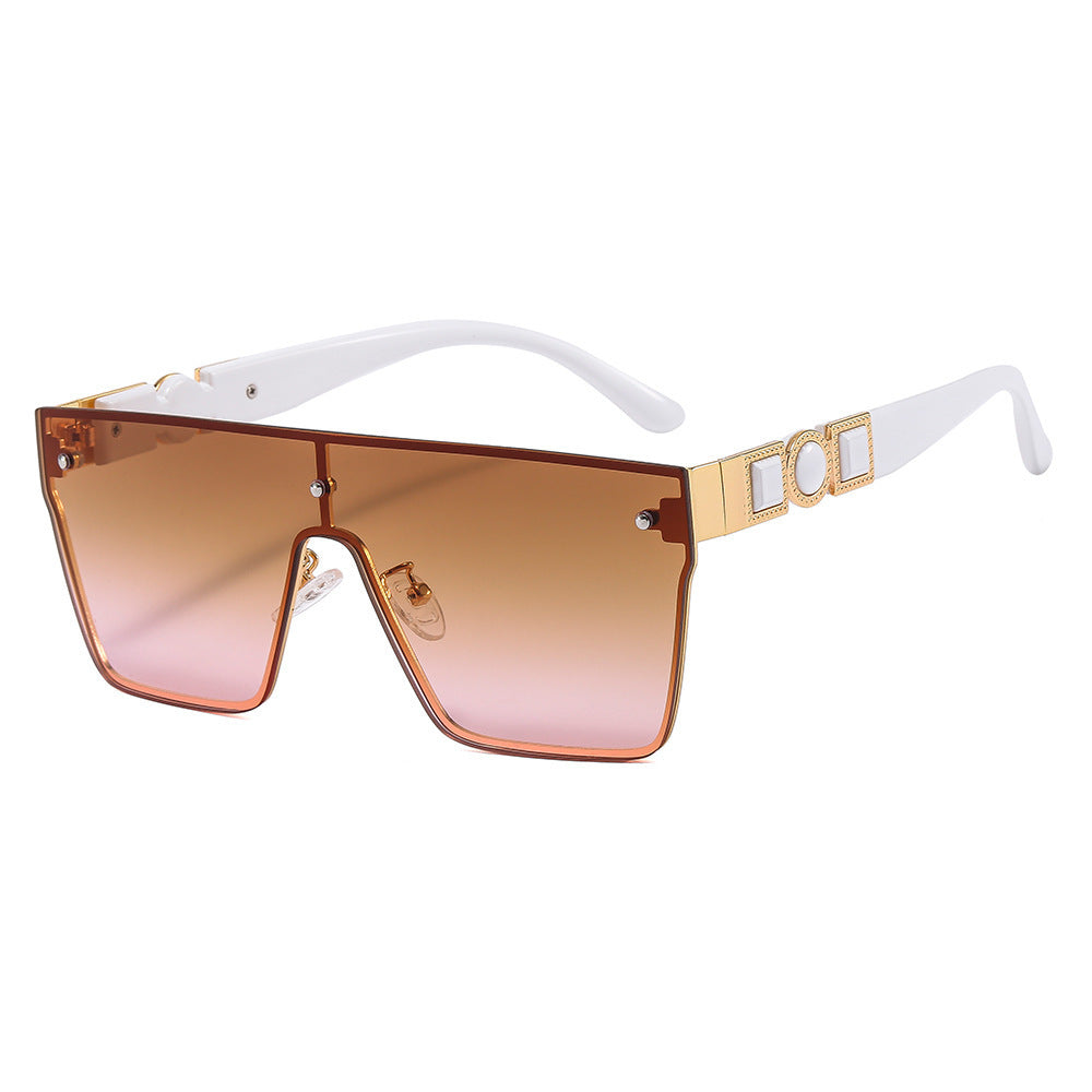 Damen oversized transparente Sonnenbrille mit modischem Rahmen Brehn