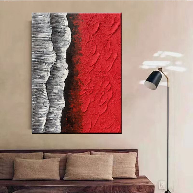 Strukturierte Leinwandkunst für stilvolle Interiors