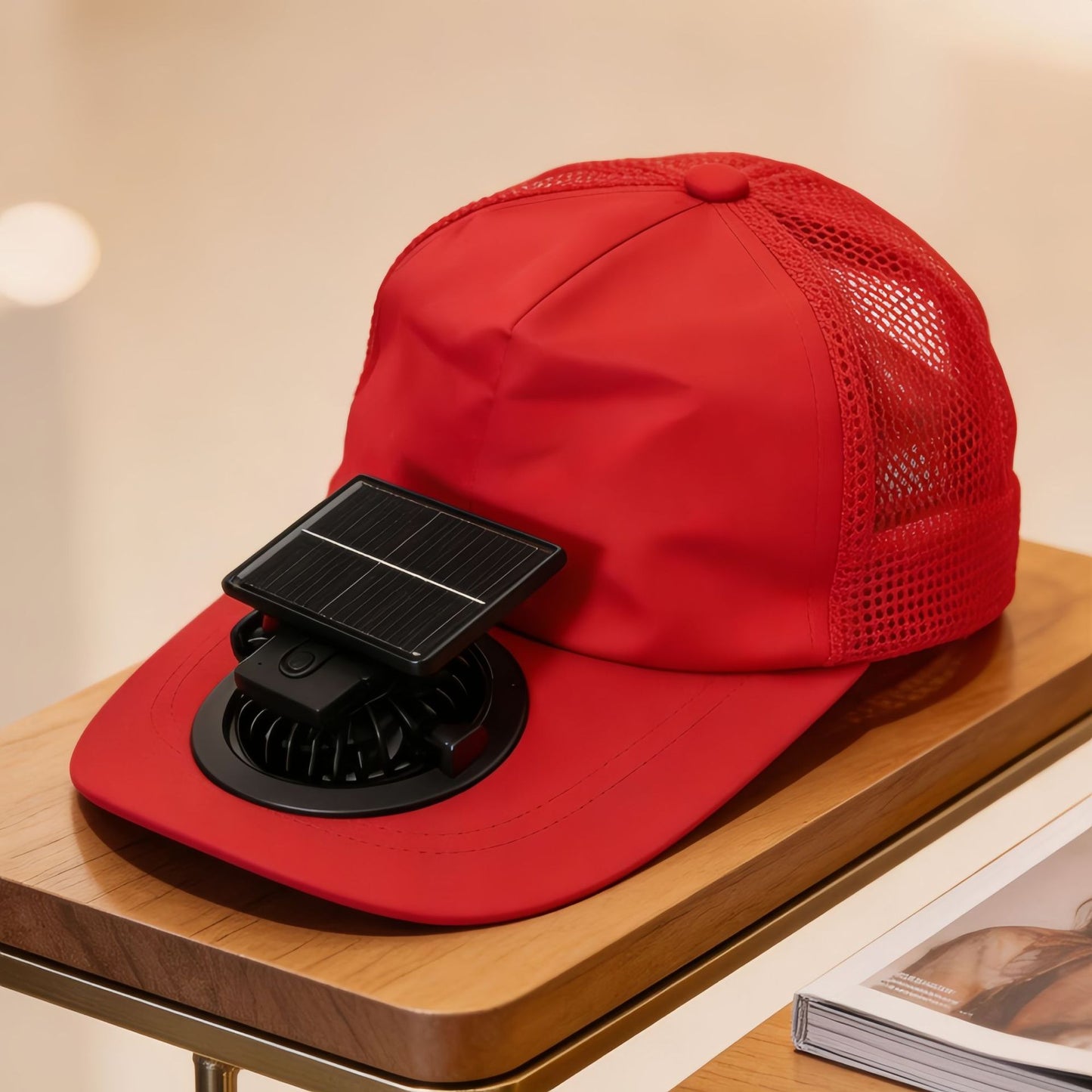 Damen Kühlende Sonnenhut mit integriertem Ventilator Brehn
