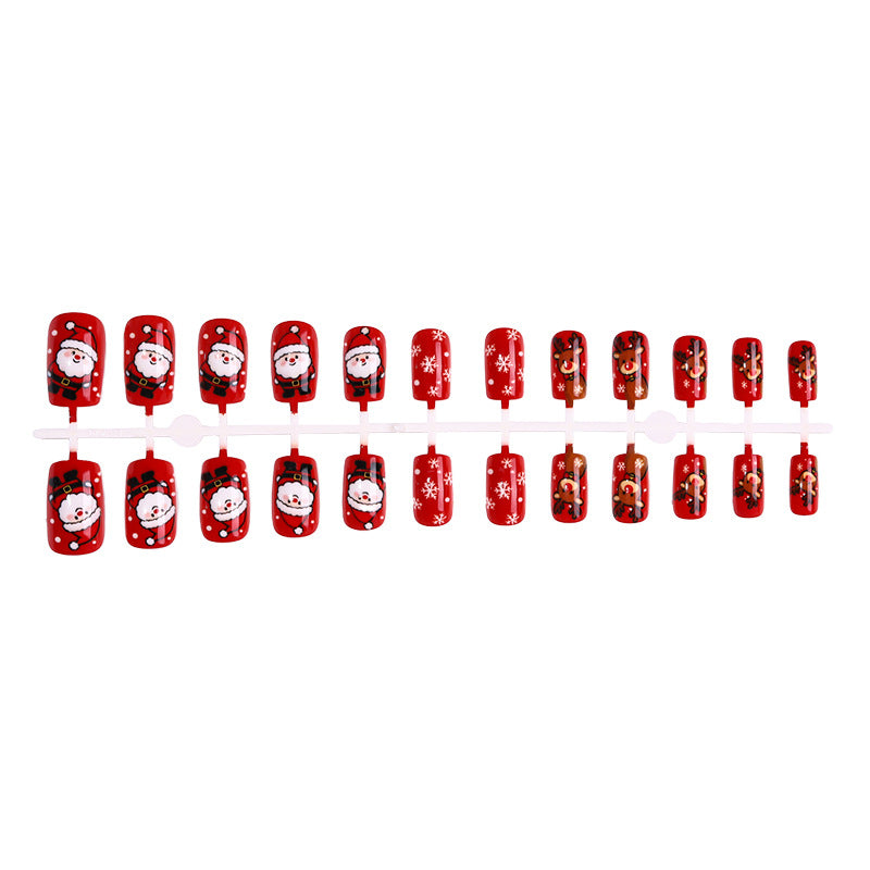 Festliches Urlaubs-Themen Press-On Nagelkunst-Set Brehn