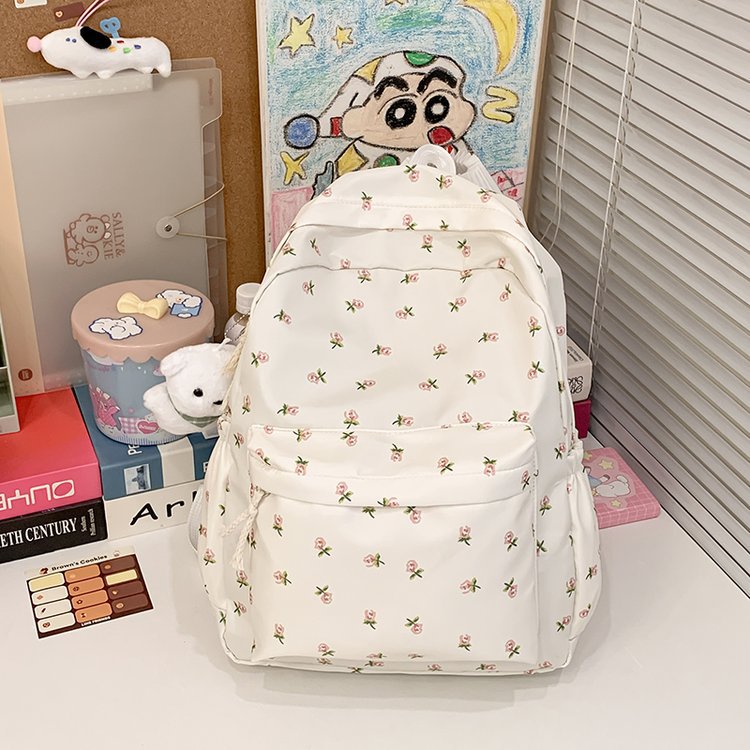 Rucksack mit Floralem Design und Praktischen Fächern Brehn