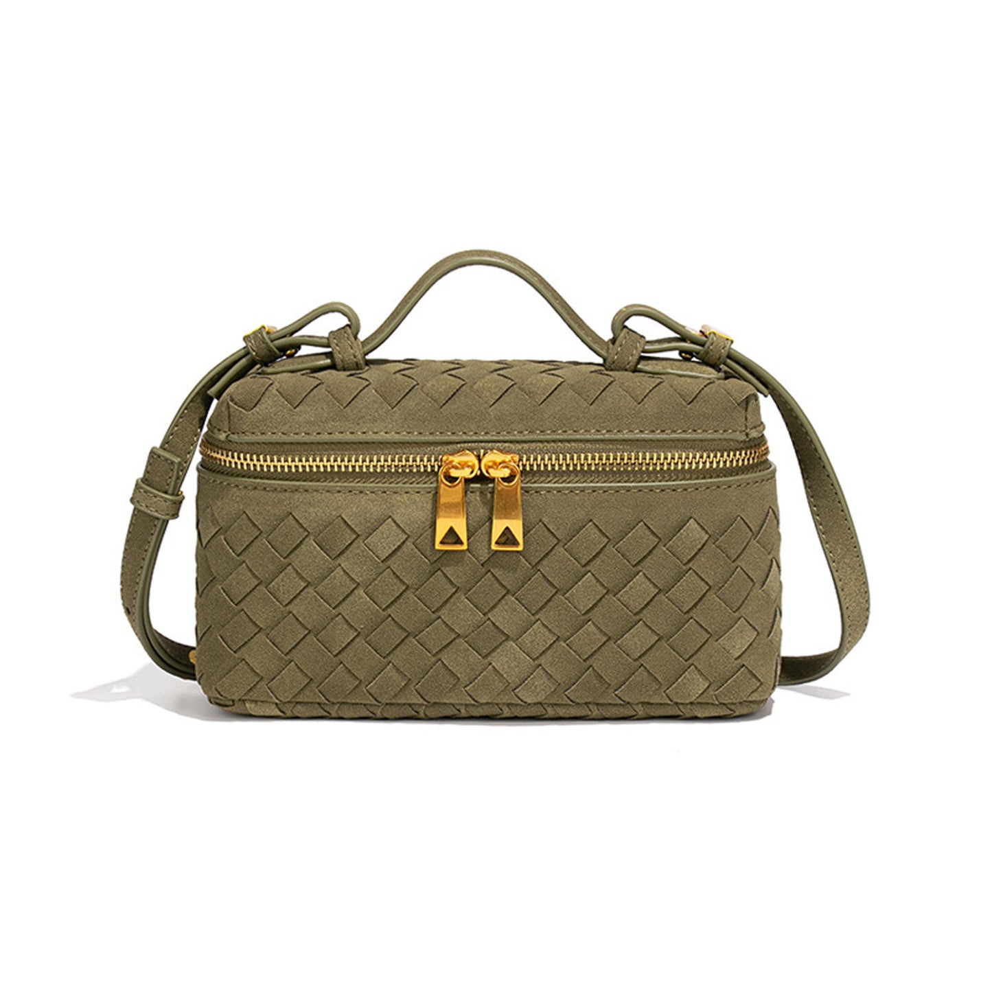 Texturierte Wildleder-Crossbody-Handtasche Brehn