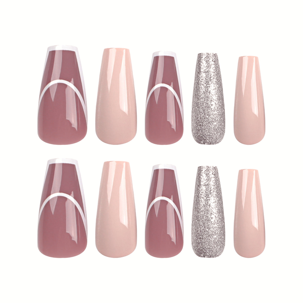 Elegante Nagelverlängerungen mit glamourösen Akzenten Brehn