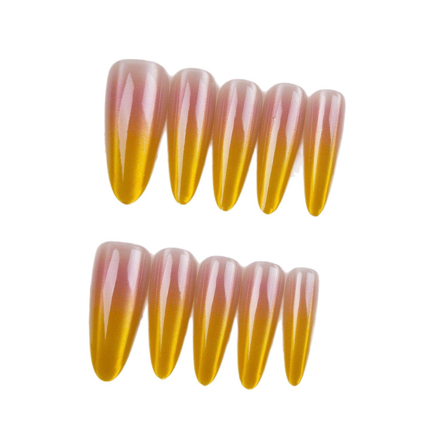 Gradual Ombre Stiletto Press-On Nails Brehn