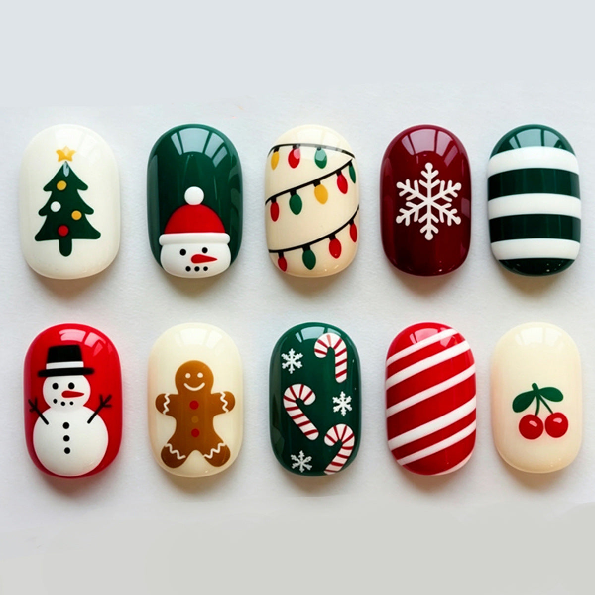 Festliches Holiday Nagelkunstset Brehn