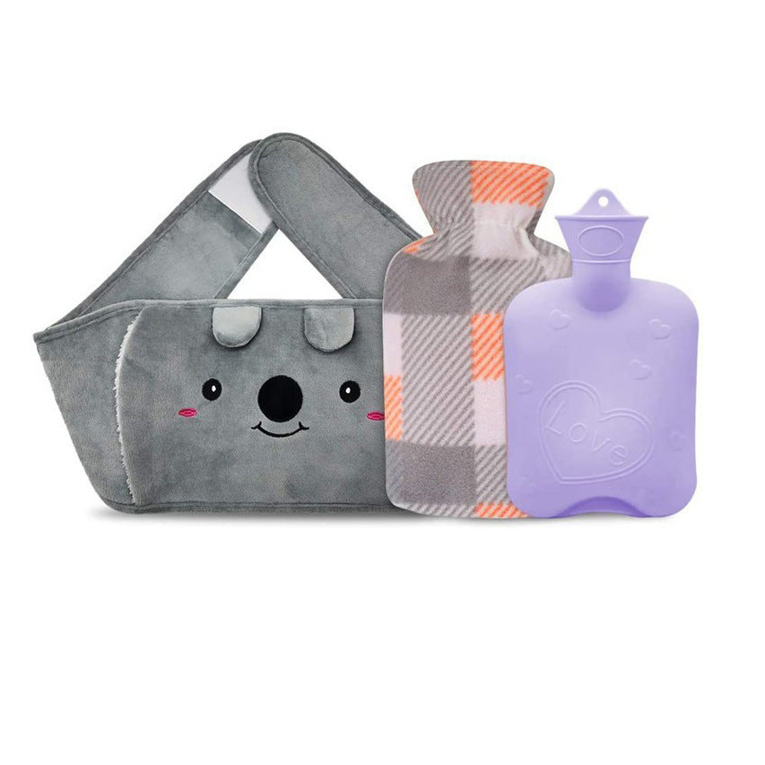 Niedliches Plüsch-Warmwasserflaschen-Set Brehn