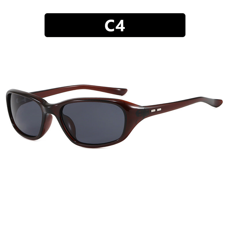 Damen sportliche Sonnenbrille mit breitem, ergonomischem Rahmen Brehn