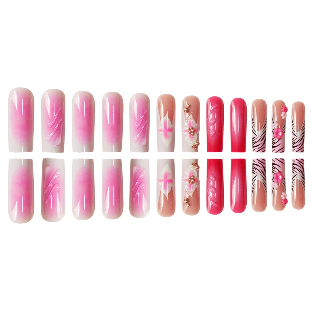 Floral 3D Nagelkunst Erweiterungen Brehn