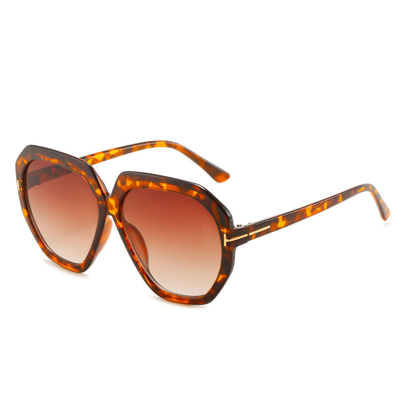 Modebewusste Übergroße Sechseckige Sonnenbrille Brehn