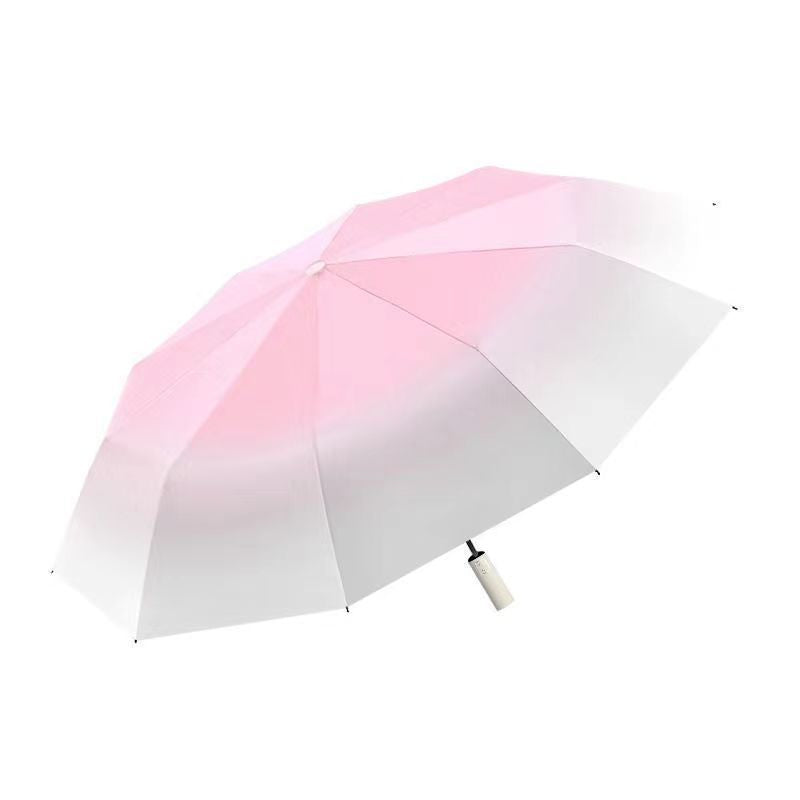 Damen Falt-Regenschirm mit doppeltem Windschutz und ergonomischem Griff Brehn
