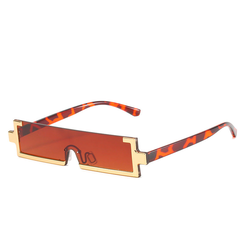 Damen futuristische Sonnenbrille mit einzigartigem geometrischem Design Brehn
