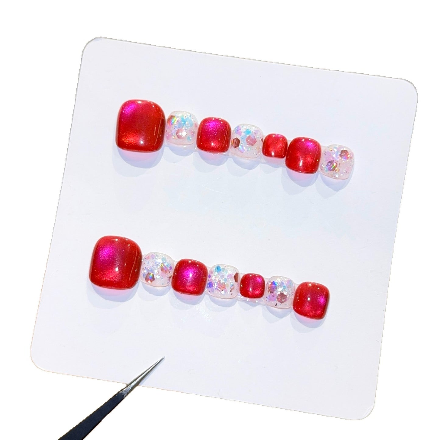 Kunstnägel mit Funkelnden Akzenten und Glitzerndem Design Brehn
