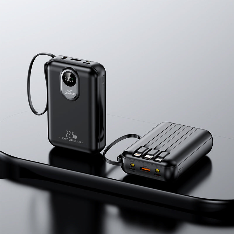 tragbare Powerbank mit Schnellladefunktion und digitaler Restanzeige Brehn