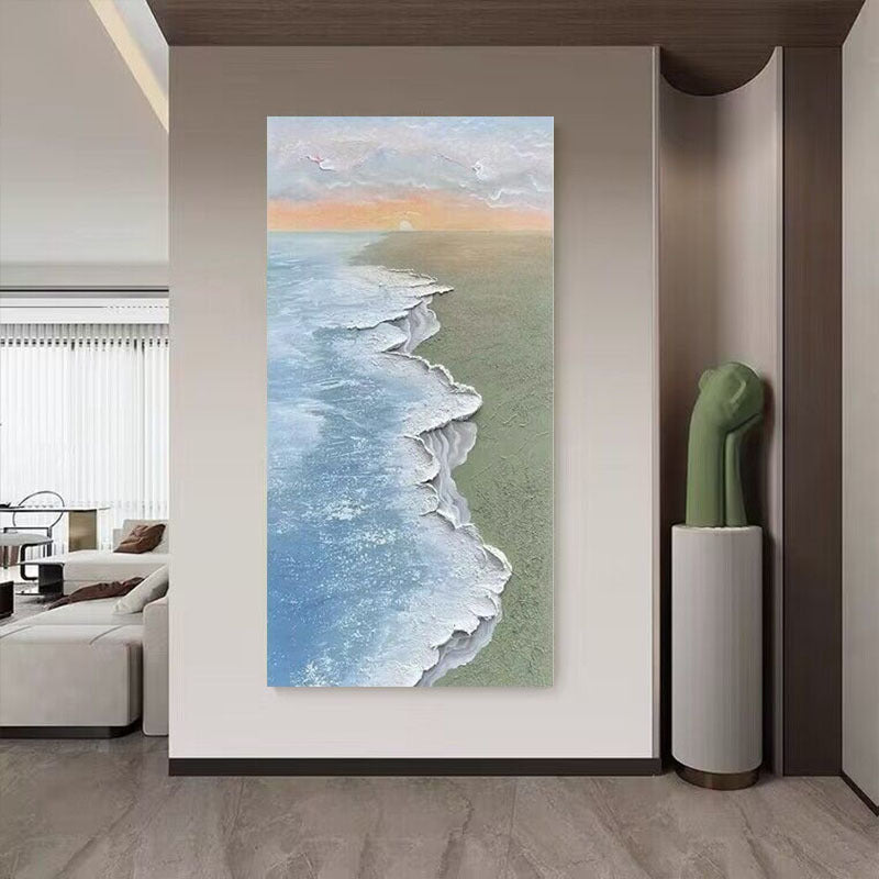 Küstenwellenlandschaft Kunstwerk