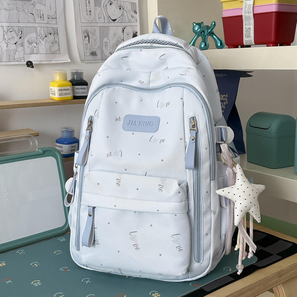Stylische Love-Beschmückte Rucksack Brehn