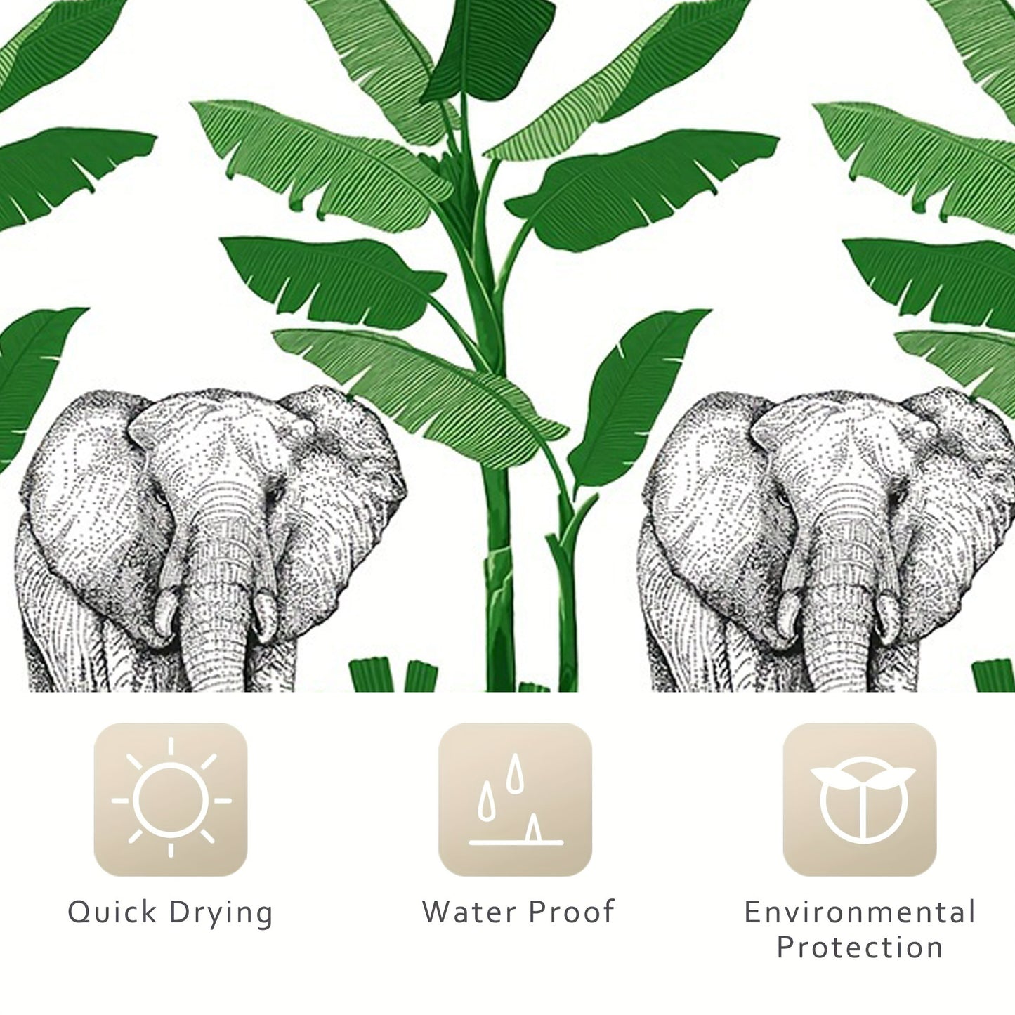 Künstlerische Blumen-Duschvorhang Brehn
