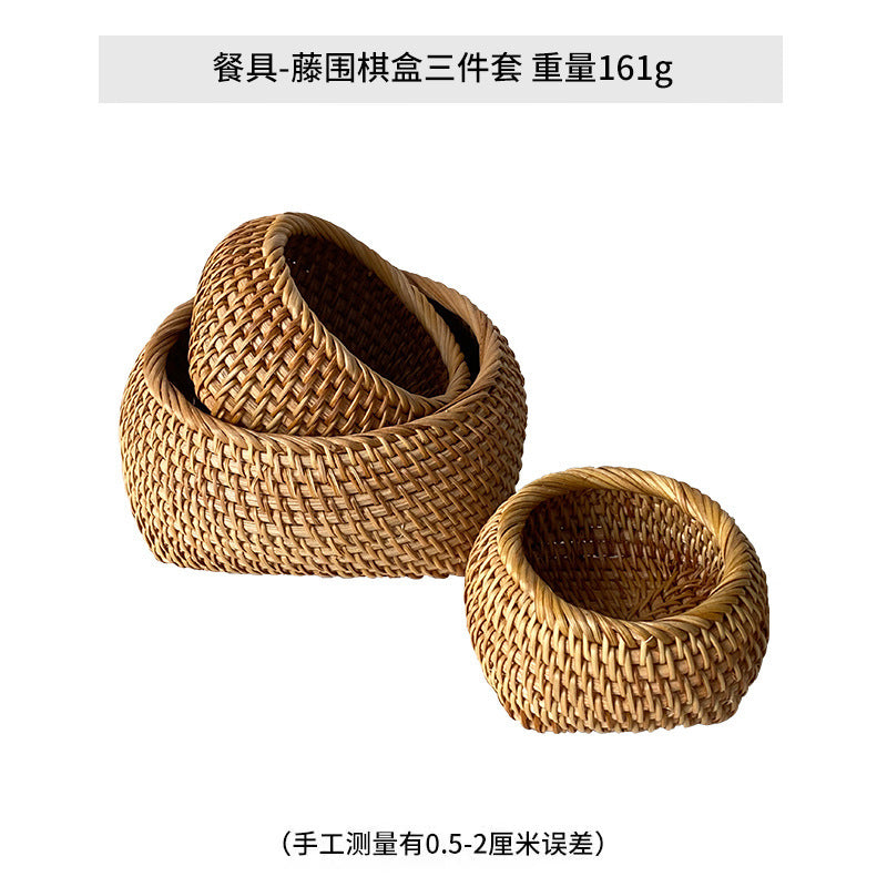 Damen Korb aus geflochtenem Rattan Brehn
